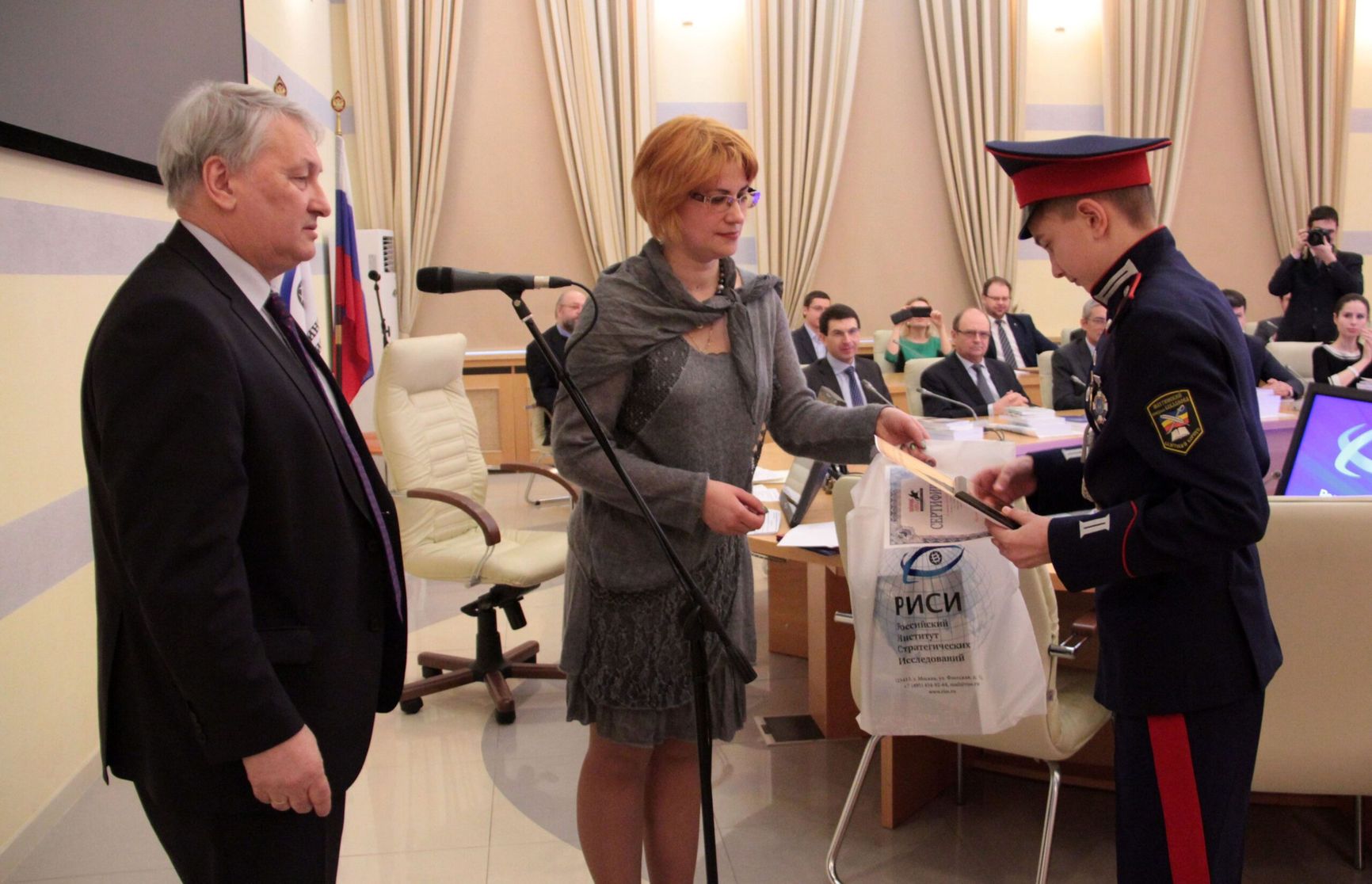 General Reshetnikov with his daughter Elena