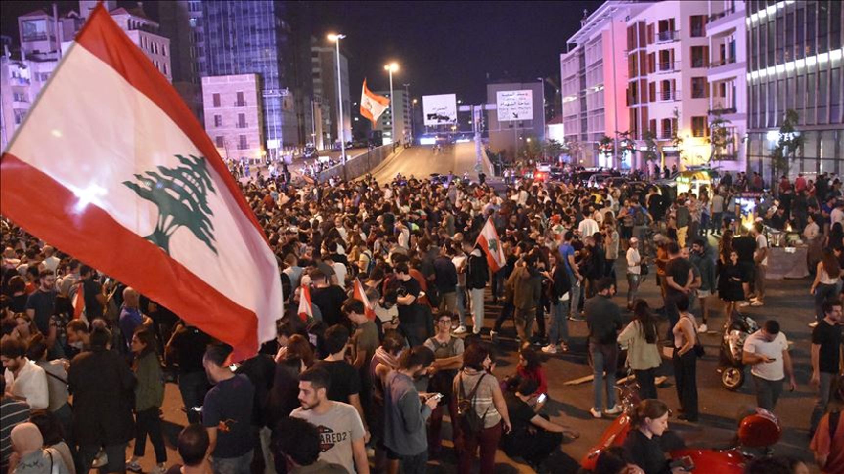 Акция протеста в Бейруте