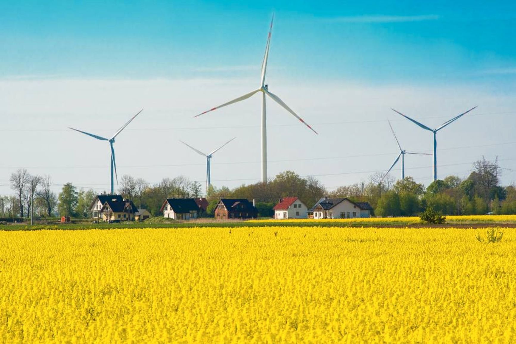 Wind turbines in France